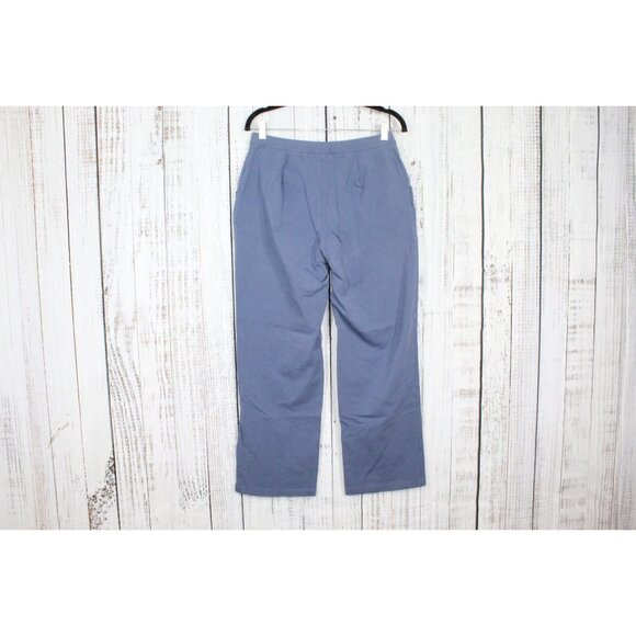 LL Bean Perfect Fit Pants Straight Leg Blue Size M Pet - Picture 4 of 8